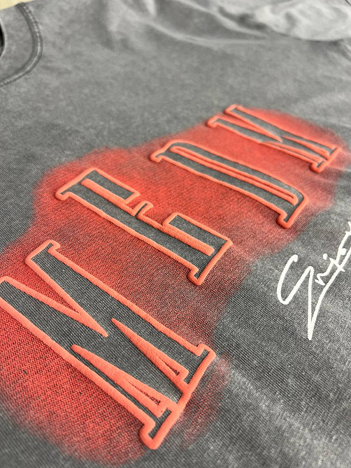 Футболка женская YUJIE YISHANG 160 оверсайз тай-дай большие размеры, серый, one size Киев - изображение 7