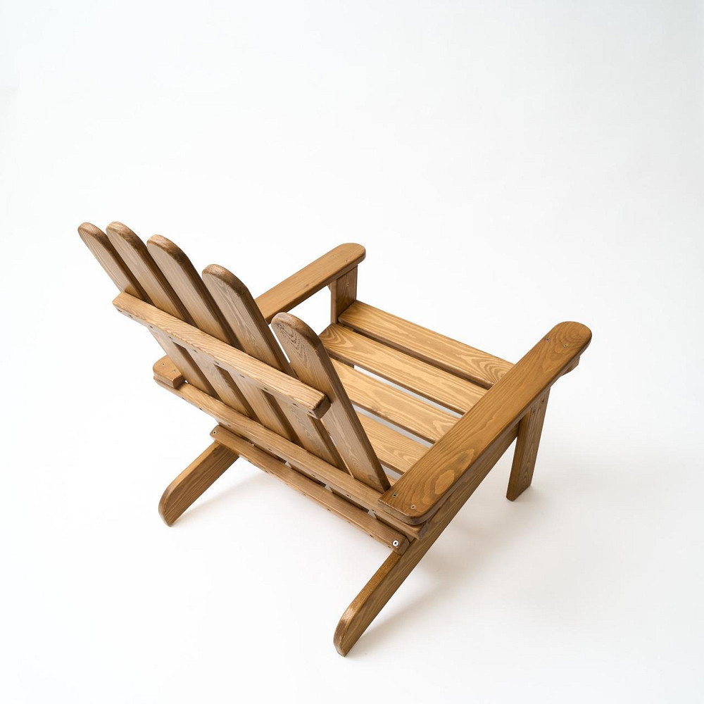 Кресло дачное деревянное складное шезлонг для зоны отдыха дома, дачи, сада, веранды из сосны, цвет дуб Каменец-Подольский - изображение 6