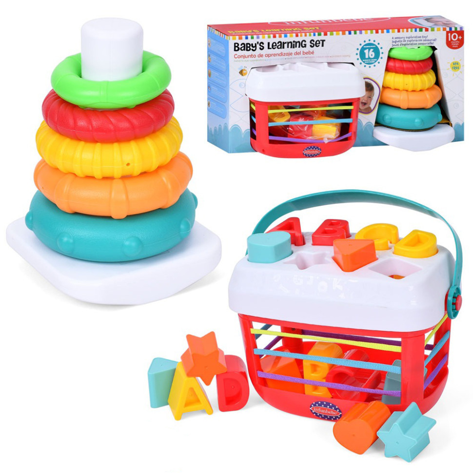 Дитячий розвиваючий "Сортер-пірамідка 2 в 1" PL201C-PLC200 Вінниця - фото 1