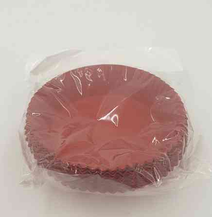 Тартолетка для кексів "Кругла червона"D71 H22 (100шт)/9/ (1 уп.) Харків