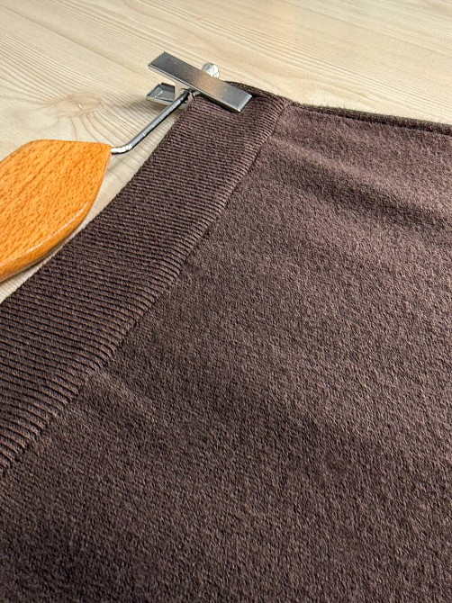 Спідниця жіноча My Fashion 6808-48 в’язана коротка з розрізом, коричневий, one size Київ - фото 8