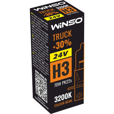 Автолампа WINSO H3 TRUCK +30 70W (724300) Винница - изображение 2