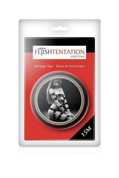 Скотч для бондажу Fetish Tentation Black (15м) (луснуто паковання!!!) Sex Aura Київ - фото 4