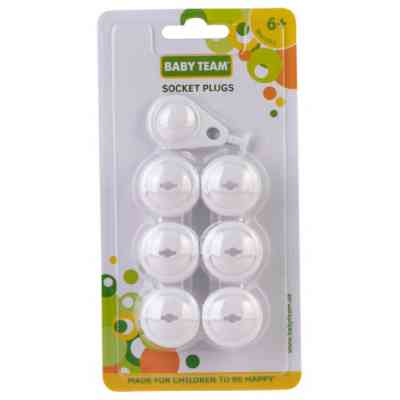 Заглушка для розетки Baby Team 6 шт + 1 ключ (7600) Винница