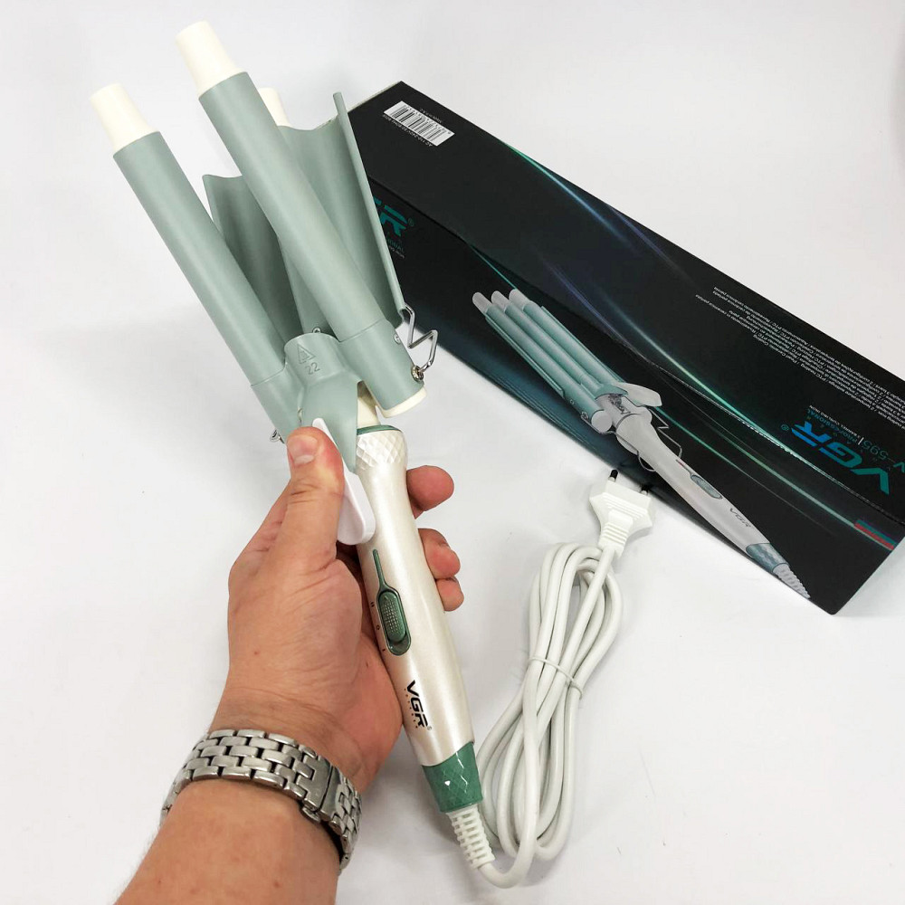 Плойки для об'єму волосся VGR, Професійна плойка для завивки волосся Щипці завивки і об'єму LJ-58 Івано-Франківськ - фото 8