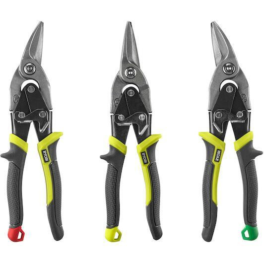 Ножиці по металу (набір 3шт) RYOBI (ліві, праві, прямі) Одеса - фото 2