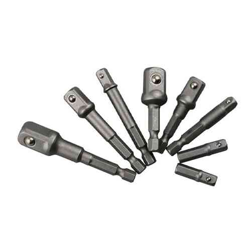 Набор переходников 8шт 1/2, 1/4, 3/8 25-73мм, 6-гранные, для шуруповерта Винница