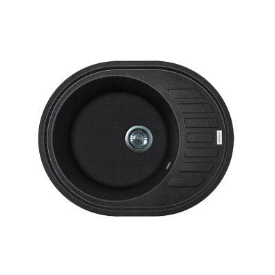 Мойка кухонная Adamant Ovum чорний (1824296100403) Вінниця - фото 1