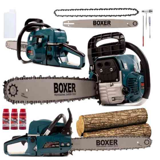Бензопила Boxer BX-102 5,9 КВт З Двома Напрямними І Ланцюгами SK-72 Львів