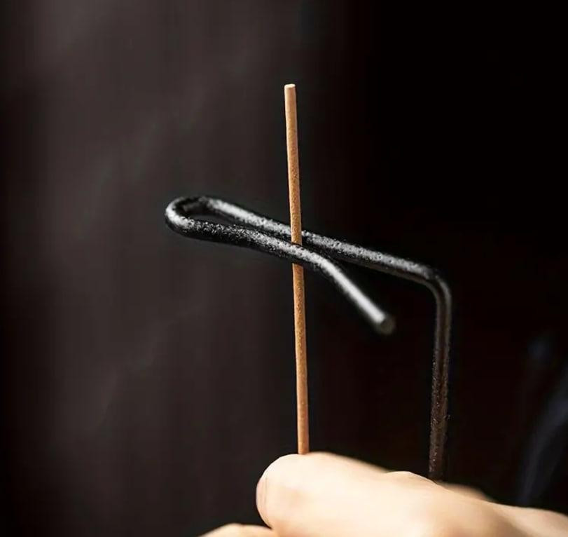 Декоративна дерев'яна підставка для аромапаличок. Тримач для пахощів в стилі Дзен з піддоном для зол Київ - фото 6