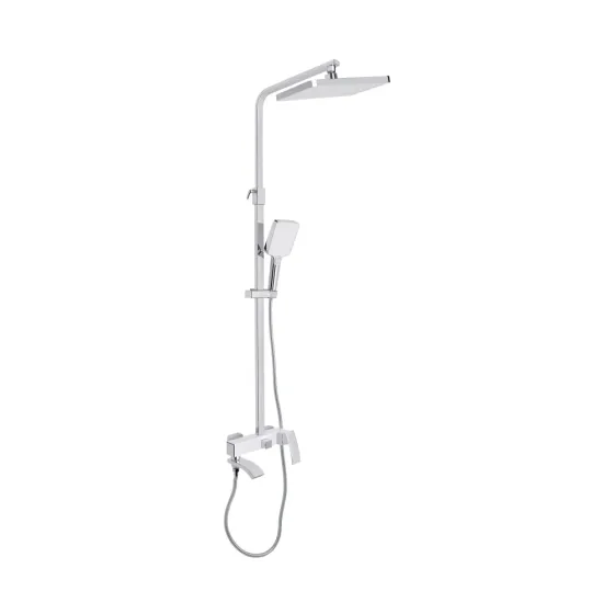 Душова система з виливом Swan Cascada на три споживача QTSWA111CRW45570 Chrome/White Qtap Київ