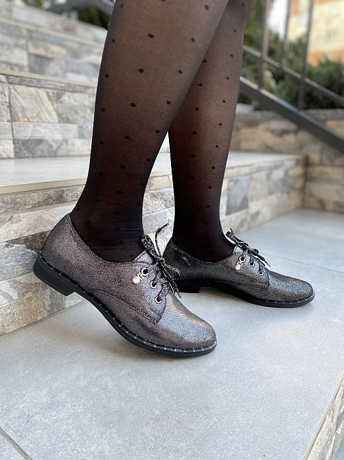 Туфлі жіночі ARLETT T12 бронзовий (весна-осінь, шкіра-сатин натуральна) (1984) лише 36р.і 40р. Коломия - фото 1