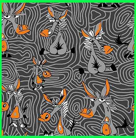 Трусы семейные из хлопка с рисонком Ослики Lans 01/017.1 Киев