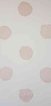Шпалери флізелінові еко Rasch Kids World 0.53х10 дитячі круги плями рожеві на білому Київ
