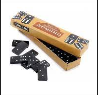 Настільна гра Доміно 28 чорних пластикових фішок Київ