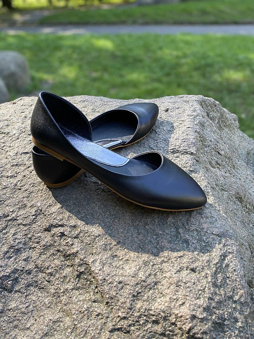 ALEX BELL Балетки жіночі ALEX BELL 700Z/1-1-20AP чорні (весна-осінь, шкіра натуральна) (3100) 3 Коломия - фото 4