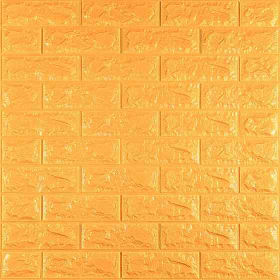 3D панель самоклеющаяся 700x770x7мм кирпич Золотой (011-7) SW-00000052 Днепр