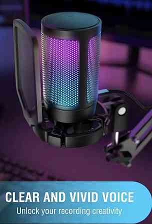 Игровой микрофон fifine A6‼️ black/white ‼️ Харьков