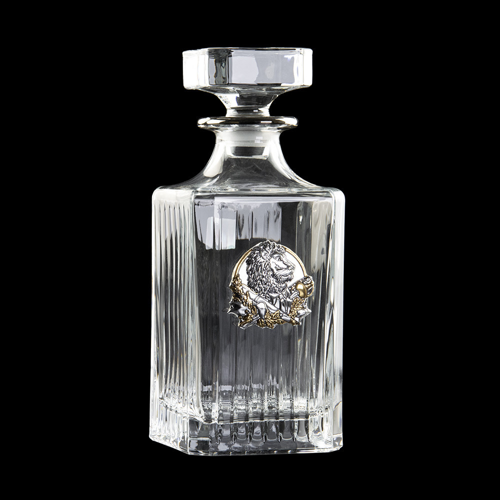 Набір для віскі Boss Crystal Лідер (графін + 4 келихи) срібло, кришталь Вінниця - фото 6