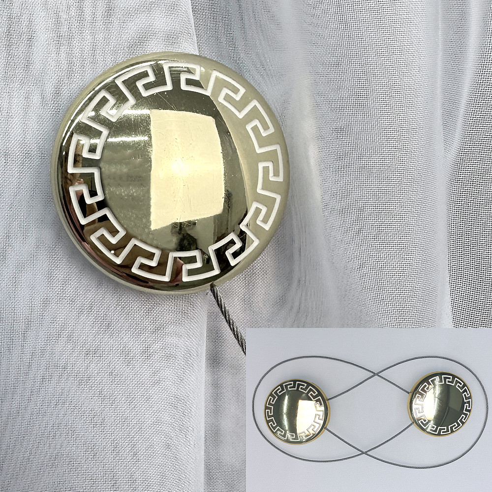 Магниты для штор и гардин Афина 2 шт Золотистый (81-270) Киев - изображение 1