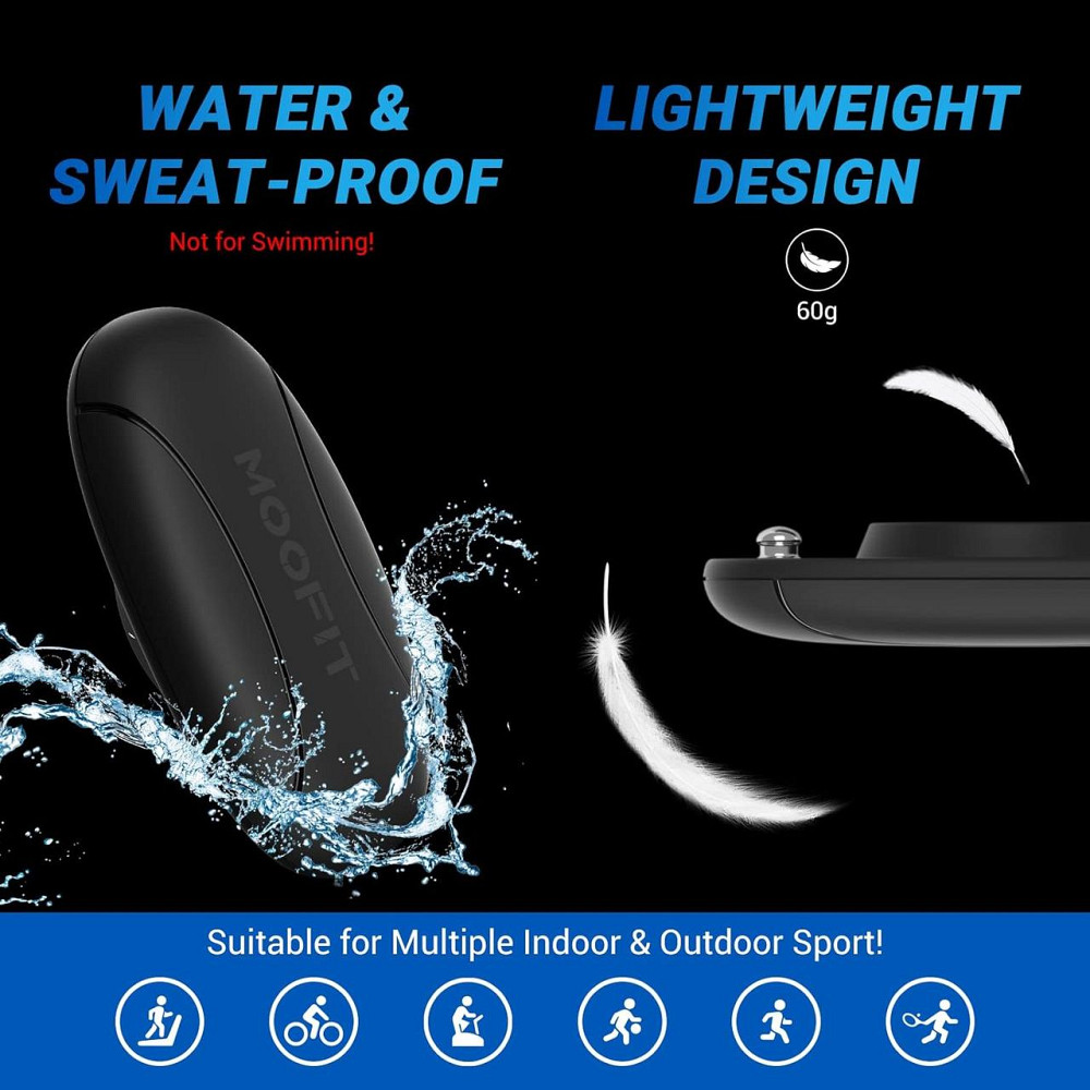 Нагрудный пульсометр, ремень монитор сердечного ритма с Bluetooth ANT+ IP67 для iOS Android Strava для спорта Киев - изображение 4