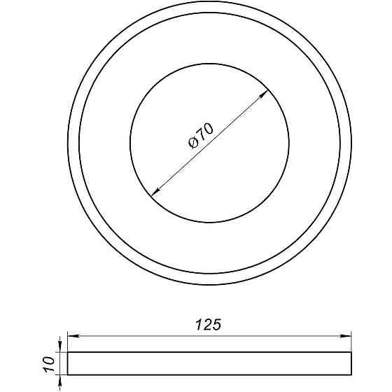 Редукция резиновая VSplast 110 (плюшка, черная) (000022511) Киев