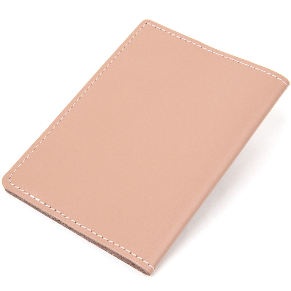 Стильна шкіряна обкладинка на паспорт GRANDE PELLE 11355 Бежевий Київ - фото 6