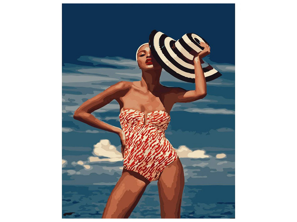 Набір для розпису по номерах Ретро модель Strateg розміром 40х50 см (GS502), шт Киев - изображение 1