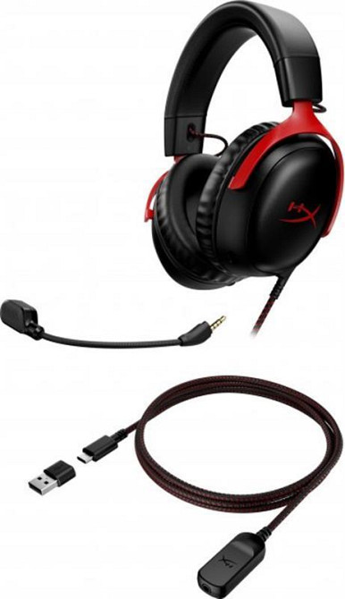 Гарнітура HyperX Cloud III Black/Red (727A9AA) чорний/червоний Харьков - изображение 15