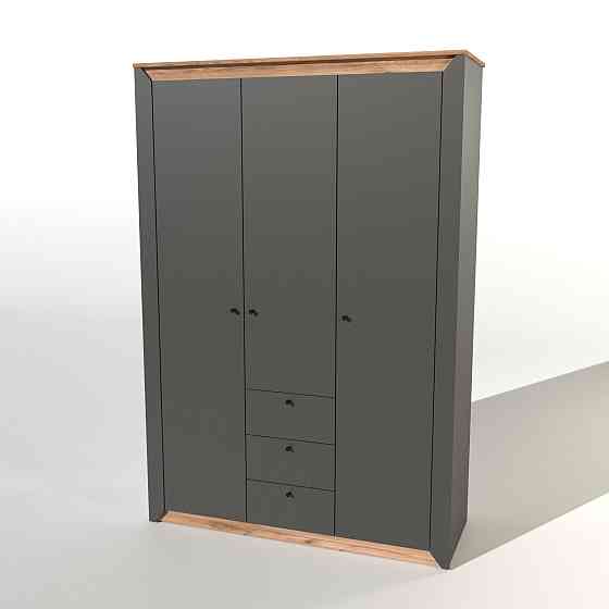 Шафа тридверна Еверест Нордік-1400 Графіт + Дуб крафт золотий (DTM-5538) Львів