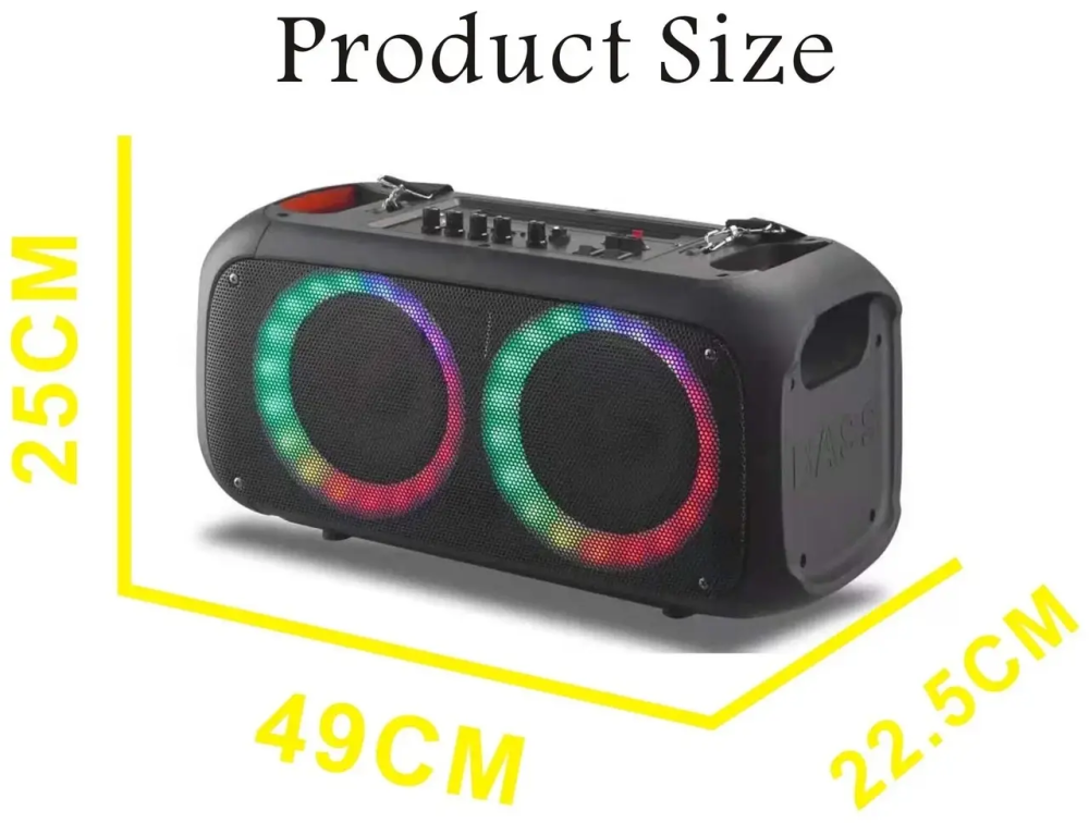 Портативна акустична колонка RX-6248 з мікрофоном та пультом Вінниця - фото 8