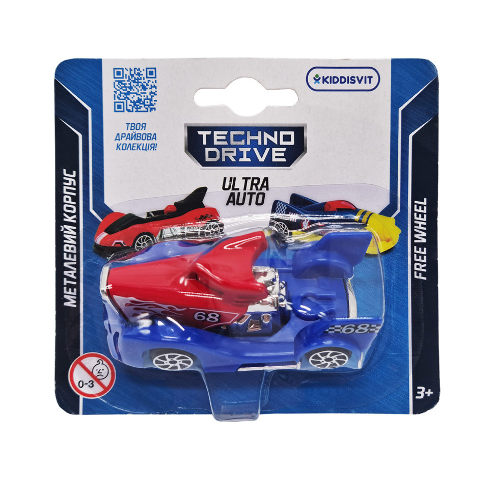 Ігрова міні-машинка Ultra Auto TechnoDrive 250321W-7 металевий корпус Вінниця - фото 1