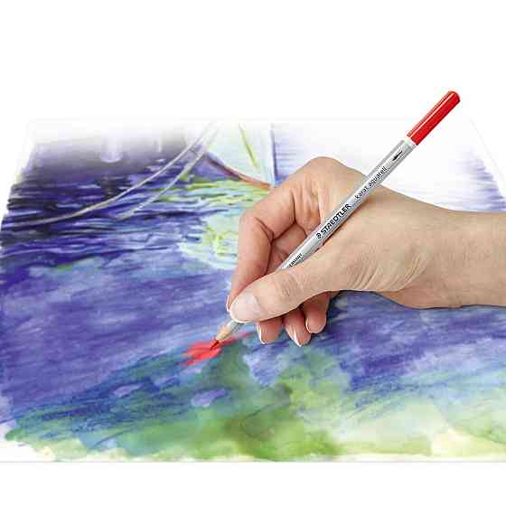 Олівці кольорові акварельні Staedtler Karat (36 шт/упак) , в металевому футлярі Киев