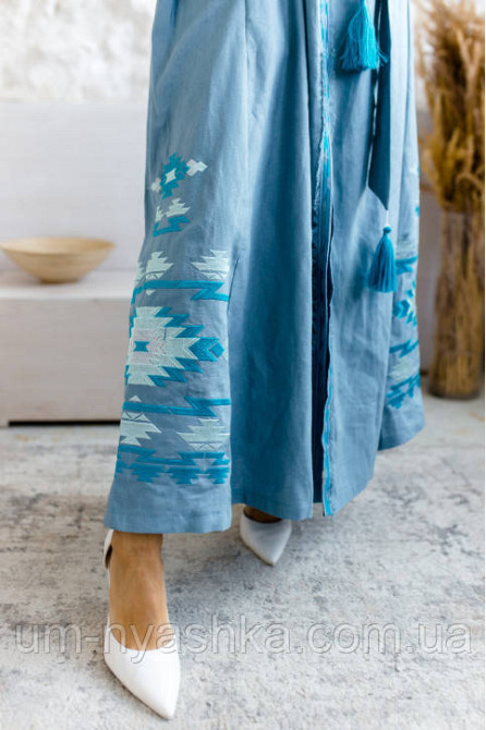 Жіноча вишита сукня на льоні Калейдоскоп Кривий Ріг - фото 9