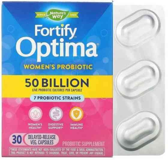 Natures Way Primadophilus Optima, 50 млрд, 30 капсул Киев
