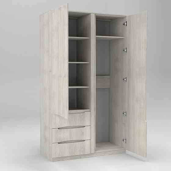 Шкаф Дельта 1, Дуб Шамоні Світлий, 1200х550х2100 Львов