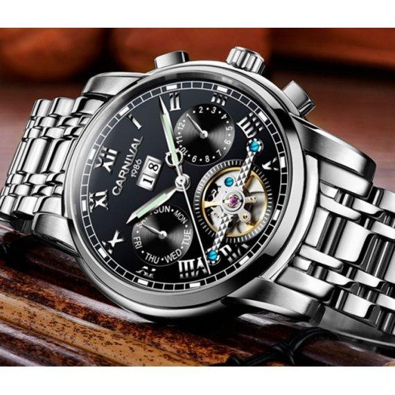 Годинник чоловічий механічний Carnival First Magnetic (2 ремінці) Київ - фото 2
