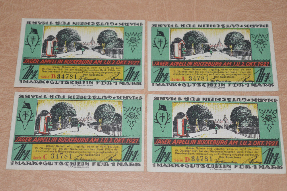 Німеччина Нотгельд 1 mk 1921 ( 1 ) Полтава - фото 1