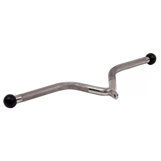 Ручка для верхньої тяги York Fitness V-подібна багатофункціональна з гумовими наконечниками, хром Київ