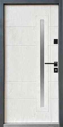 Двери уличные, серия Т-4.0.1,модель 815/146 Металл/МДФ, Серый (MDS1065)/Крафт белый, замки SECUREMME Киев