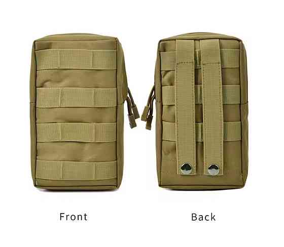 Мужская тактическая камуфляжная поясная сумка 1 карман 21 на 11 см зеленый Киев