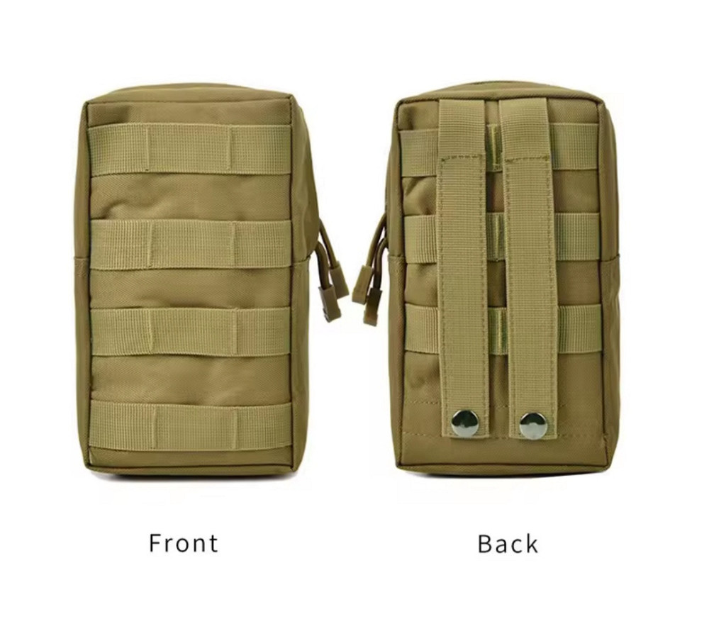 Мужская тактическая камуфляжная поясная сумка 1 карман 21 на 11 см зеленый Киев - изображение 1