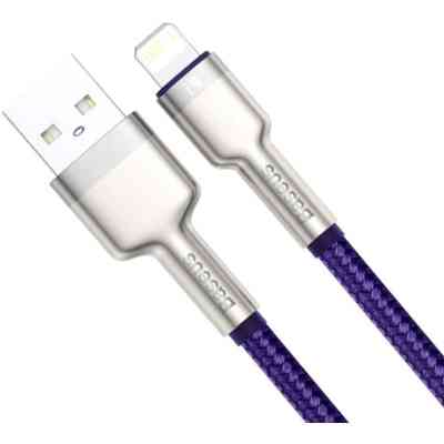 Дата кабель USB 2.0 AM to Lightning 2.0m 2.4A metal purple Baseus (CALJK-B05) Вінниця