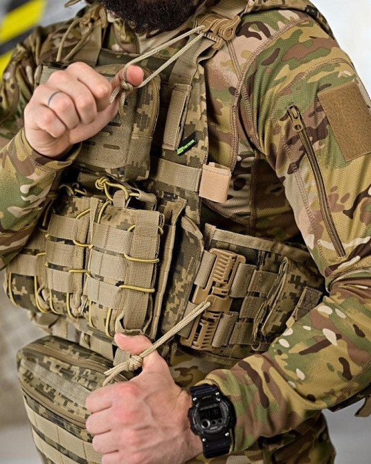 Плитоноска 4 точки быстрый сброс stragen   пиксель с рюкзаком ПП 7910 Одесса - изображение 5