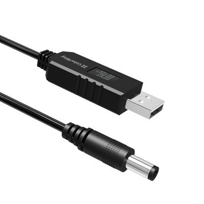 Кабель питания USB to DC 5.5x2.5mm 12V 1.0m black ColorWay (CW-CBUD067-BK) Винница - изображение 11