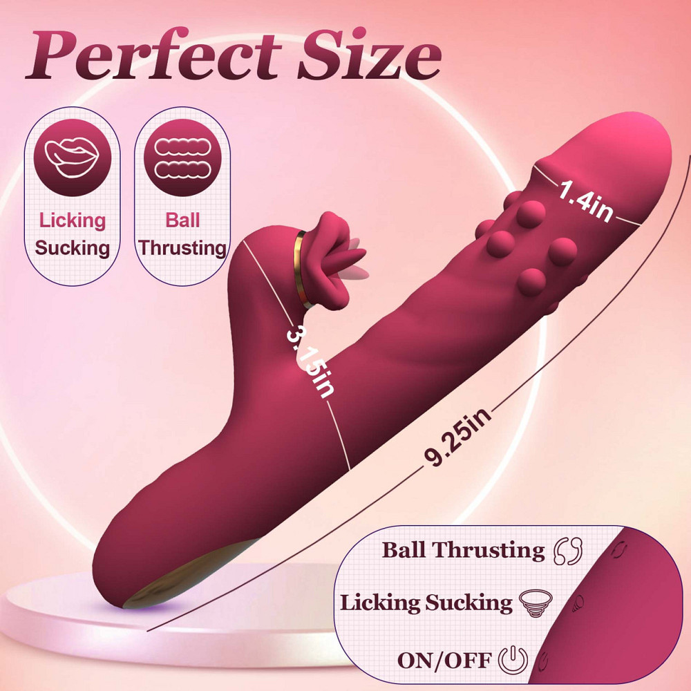 Вибратор B-Series  7 rotating functions and 7 licking functions Sex Aura Киев - изображение 8