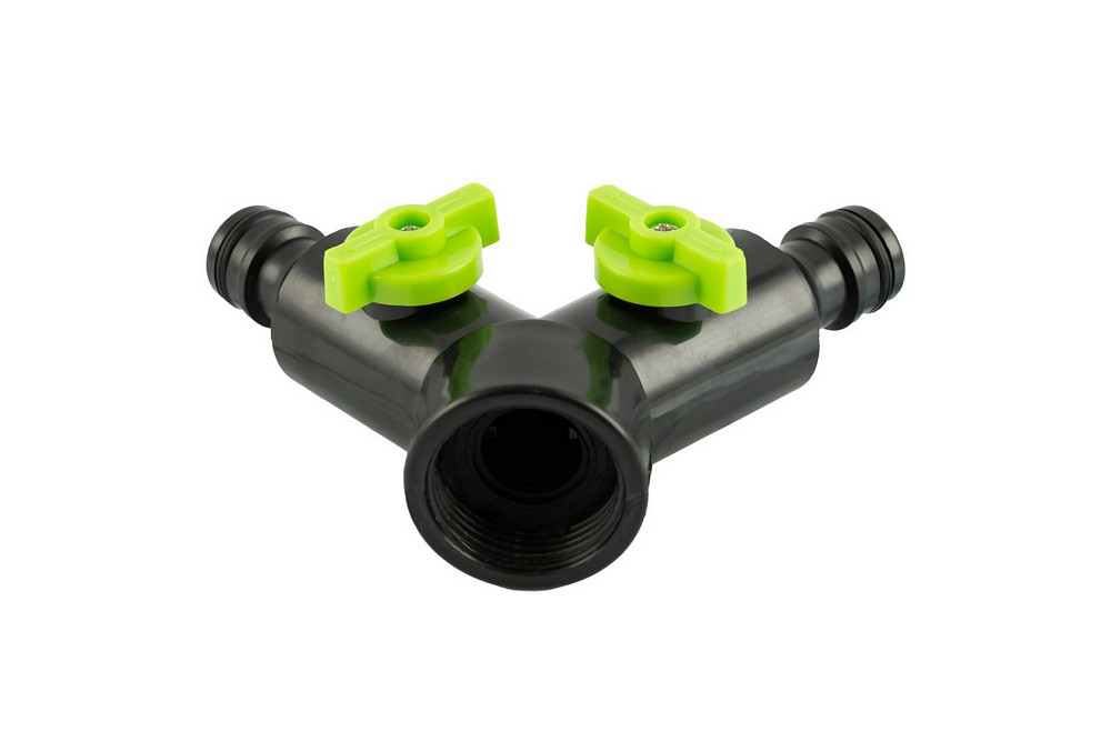 MASTERTOOL Розподiльник двоканальний MASTERTOOL Y-type з регулювальними вентилями ½" - ¾" ВР 92 Київ - фото 5