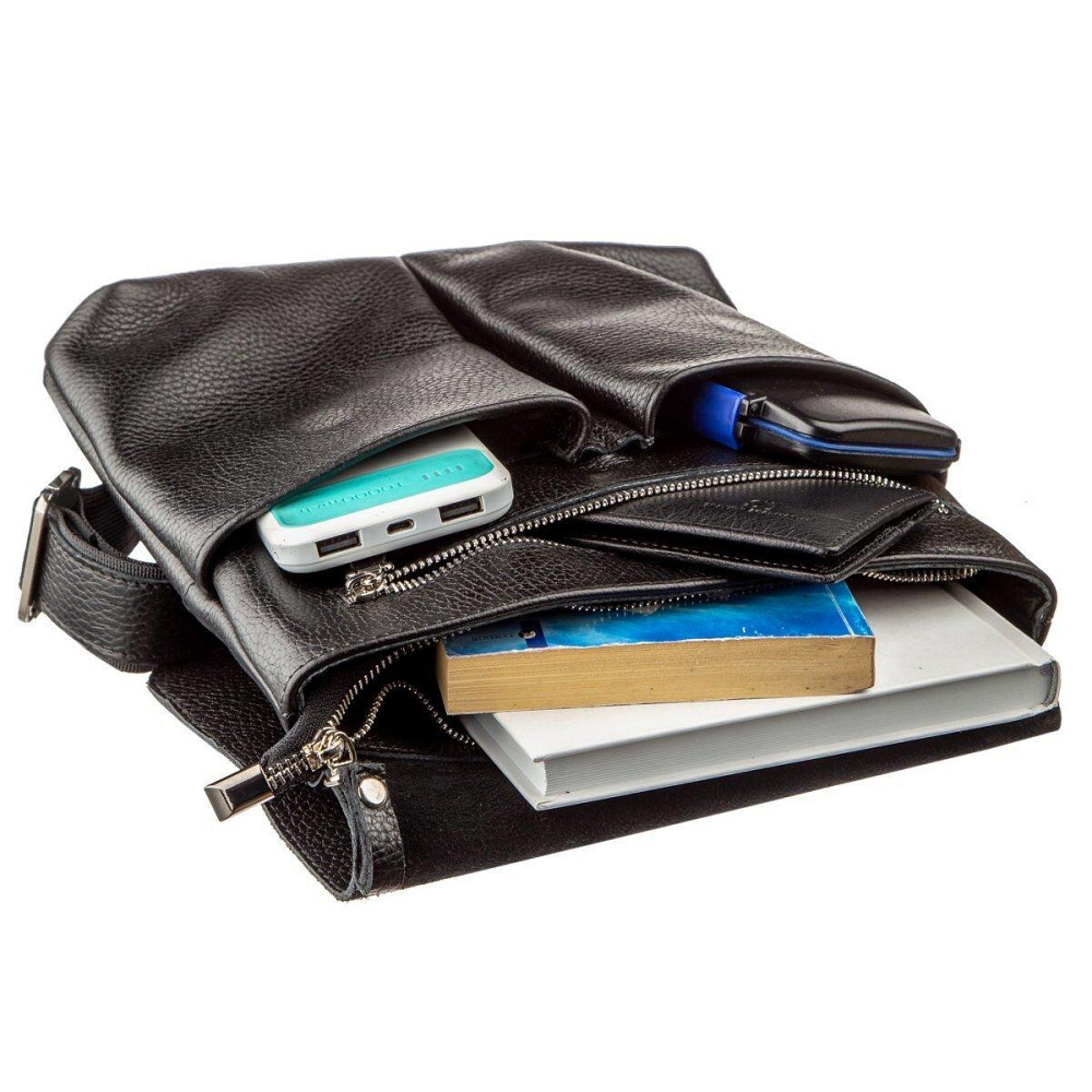 Сумка з натуральної шкіри Чорна (SHVIGEL) Київ - фото 9