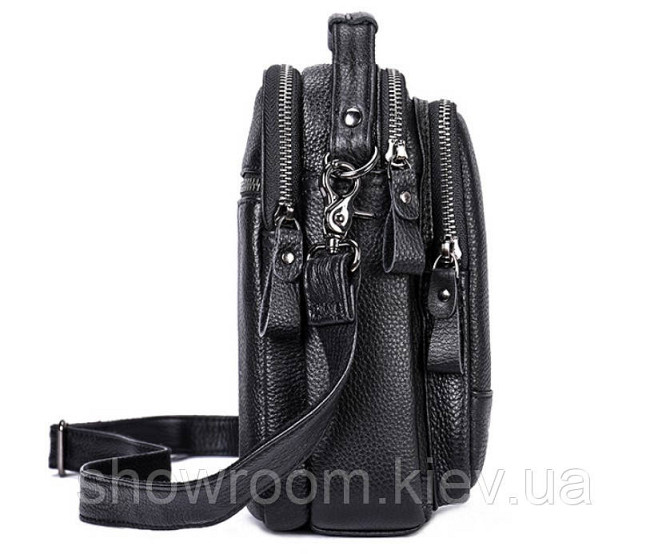 Удобная кожаная сумка через плечо Leather Collection (5044) Киев - изображение 3