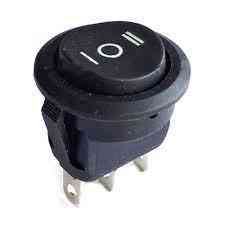 Перемикач KCD1-103-8, ON-OFF-ON, (3pin) чорний Полтава